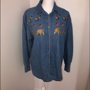 National Wildlife Denim Shirt